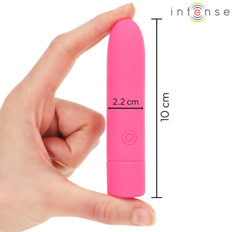 INTENSE - SYMONE USB RECHARGEABLE VIBRATING BULLET 8 VIBRATIONS PINK 10 X 2.2 CM - Imagem de 4