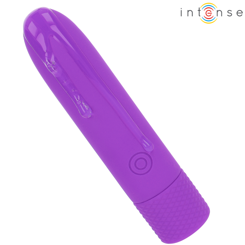 INTENSE - SYMONE USB RECHARGEABLE VIBRATING BULLET 8 VIBRATIONS PURPLE 10 X 2.2 CM - Imagem de 3