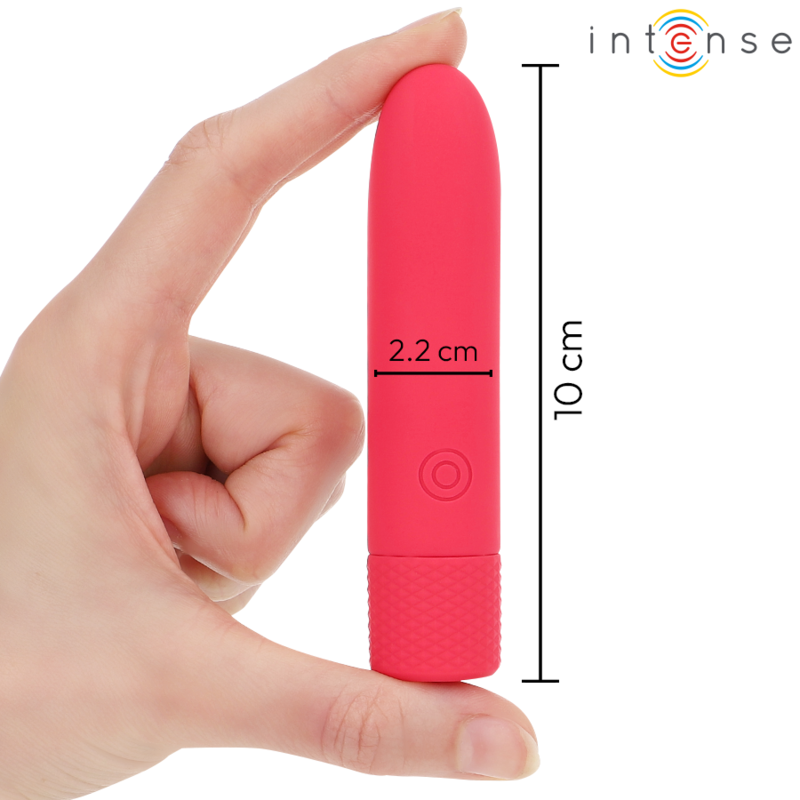 INTENSE - SYMONE USB RECHARGEABLE VIBRATING BULLET 8 VIBRATIONS RED 10 X 2.2 CM - Imagem de 4