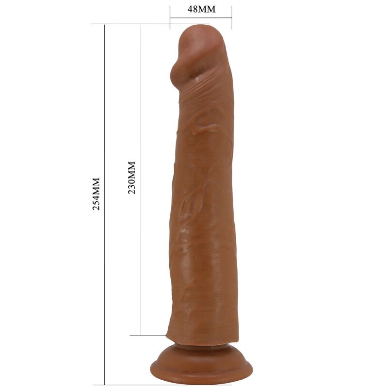PRETTY LOVE - SHARIFE REALISTIC DILDO 25 CM BROWN - Imagem de 5