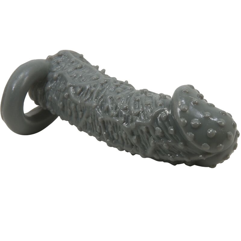 PRETTY LOVE - REALISTIC PENIS ENLARGER AND DELAY SLEEVE MODEL 2 GREY - Imagem de 5