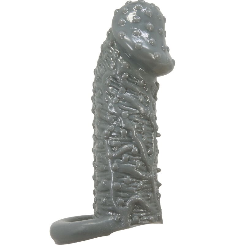 PRETTY LOVE - REALISTIC PENIS ENLARGER AND DELAY SLEEVE MODEL 2 GREY - Imagem de 2