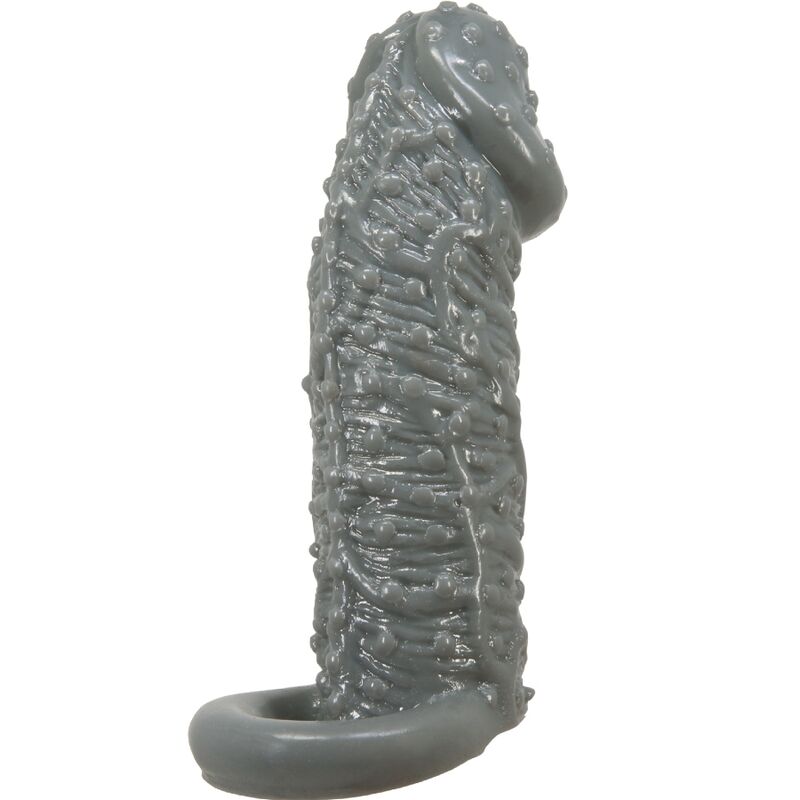 PRETTY LOVE - REALISTIC PENIS ENLARGER AND DELAY SLEEVE MODEL 2 GREY - Imagem de 4