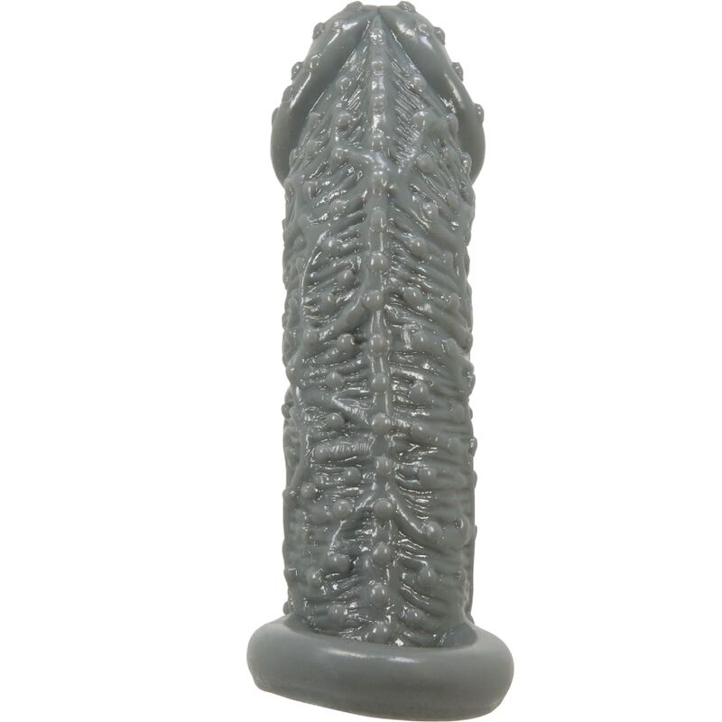 PRETTY LOVE - REALISTIC PENIS ENLARGER AND DELAY SLEEVE MODEL 2 GREY - Imagem de 3