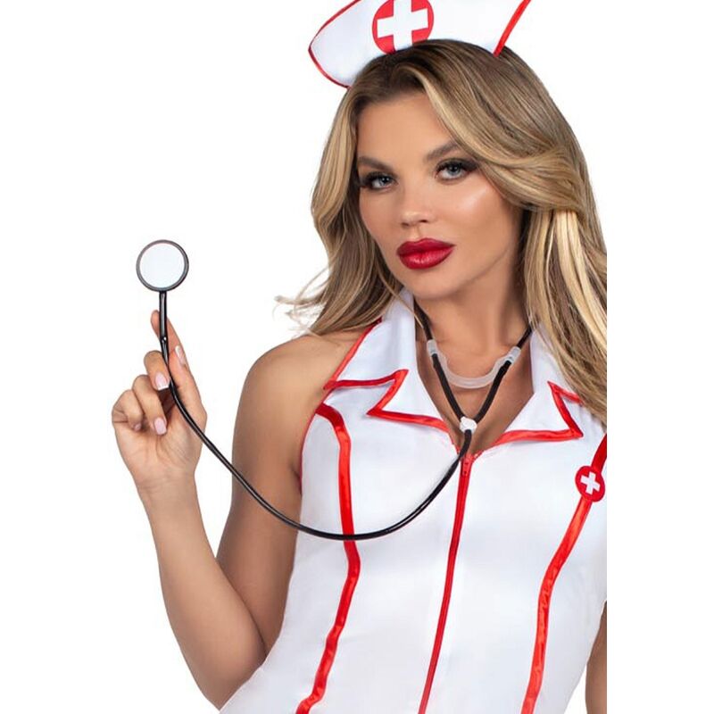 LEG AVENUE - HEAD NURSE COSTUME WHITE S/M - Imagem de 5