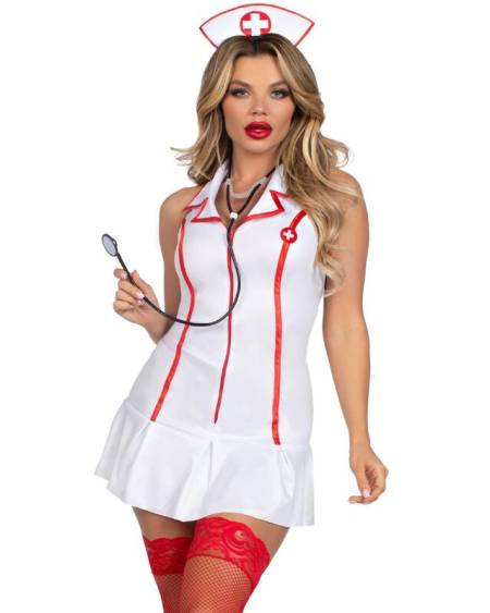 LEG AVENUE - HEAD NURSE COSTUME WHITE M/L