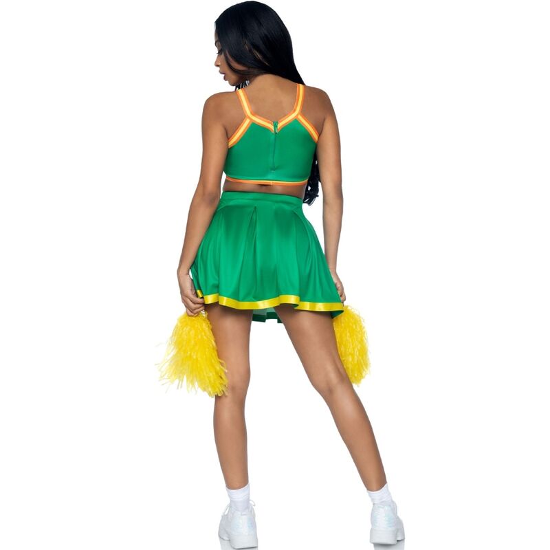 LEG AVENUE - COSTUME CHEERLEADER GREEN M/L - Imagem de 2