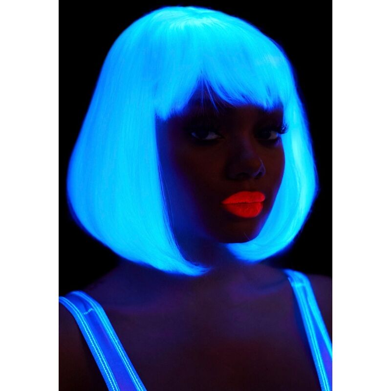 LEG AVENUE - PHOSPHORESCENT BOB CUT WIG WHITE - Imagem de 2
