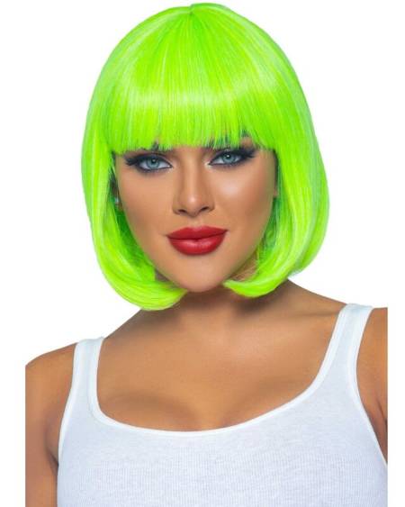 LEG AVENUE - FLUORESCENT BOB WIG NEON GREEN