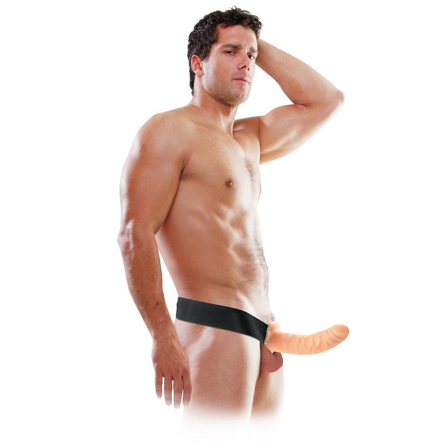 FETISH FANTASY SERIES - 19 CM HOLLOW STRAP-ON NATURAL - Imagem de 3