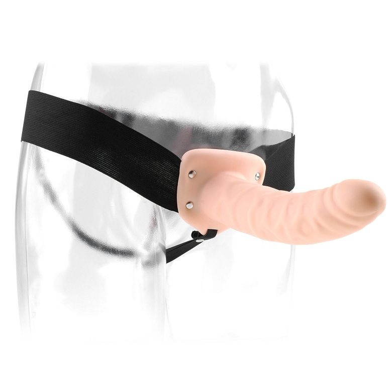FETISH FANTASY SERIES - 19 CM HOLLOW STRAP-ON NATURAL - Imagem de 4