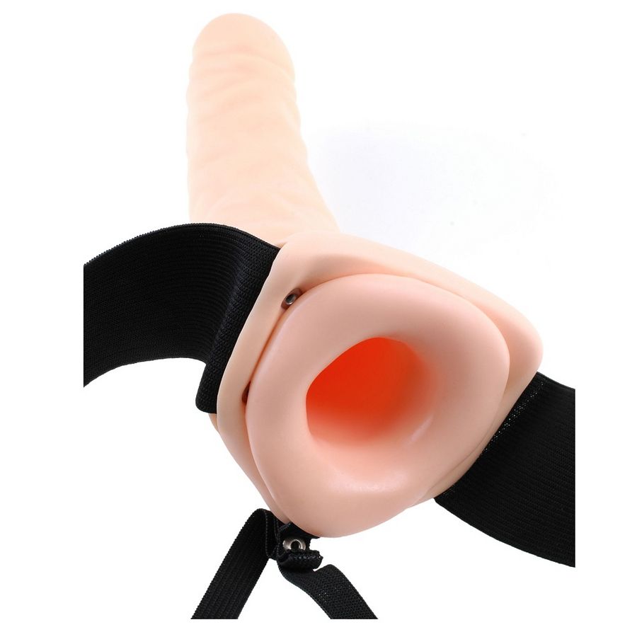 FETISH FANTASY SERIES - 19 CM HOLLOW STRAP-ON NATURAL - Imagem de 5