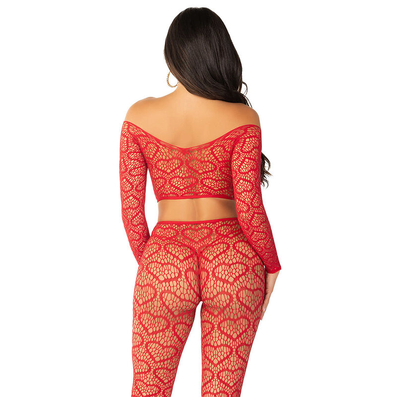 LEG AVENUE - CROP TOP + STOCKINGS RED ONE SIZE - Imagem de 5