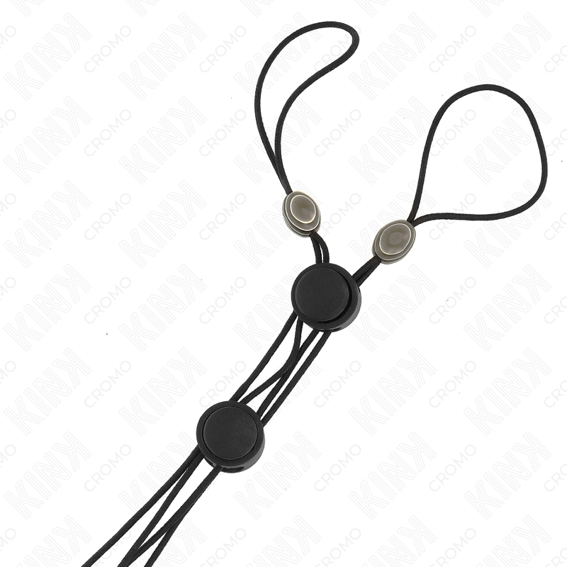 KINK - BLACK DETAIL NIPPLE CLAMPS WITH BLACK ELASTIC - Imagem de 2