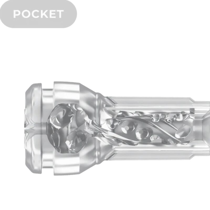 KIIROO - FEEL POCKET STROKER CRYSTAL BY KIIROO TRANSPARENT - Imagem de 4