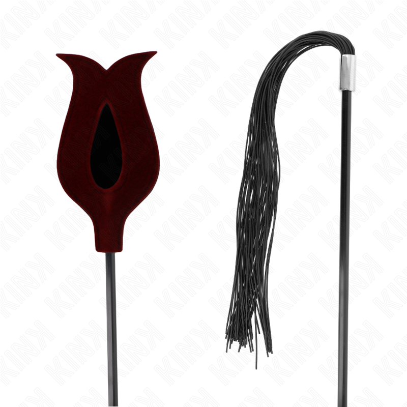 KINK - ROSE SHAPE SILICONE TASSEL WHIP 45 CM - Imagem de 5