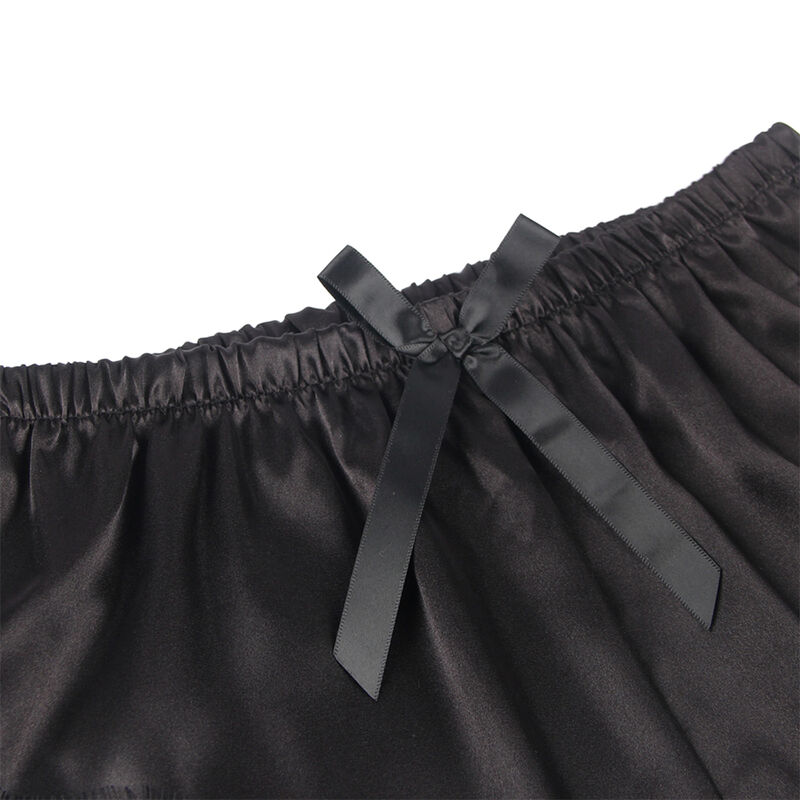 SUBBLIME - 953935 CASUAL SILK NIGHTGOWN + LACE PANTS BLACK S/M - Imagem de 5