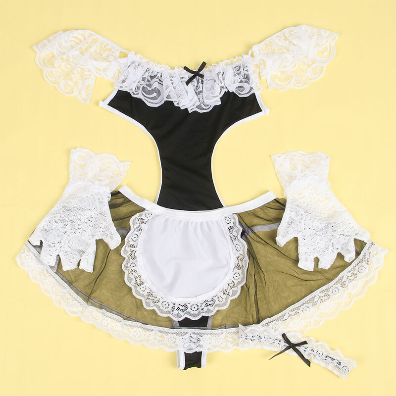 SUBBLIME - 954307 SEXY MAID COSTUME BLACK/WHITE S/M - Imagem de 4