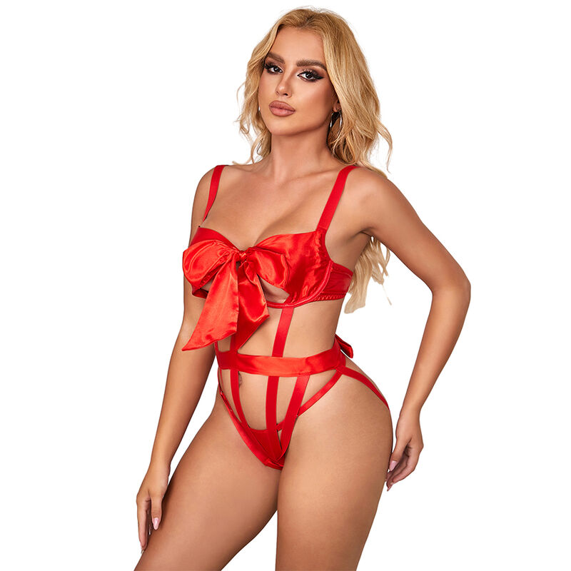 SUBBLIME - 954468 BODY SEXY CALADO CON LAZO ROJO S/M - Imagem de 3