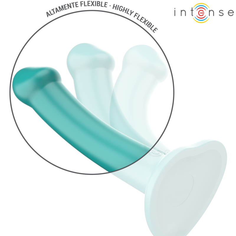 INTENSE - KATIE VIBRATOR WITH SUCTION CUP 10 VIBRATIONS BLUE REMOTE CONTROL - Imagem de 5