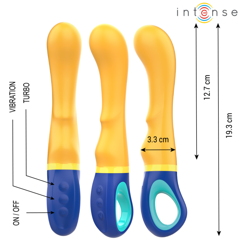 INTENSE - SHAGGY G-SPOT VIBRATOR YELLOW - Imagem de 3