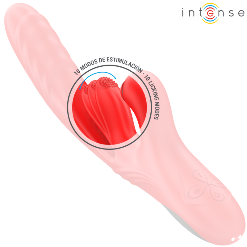 INTENSE - VIBRADOR MULTIFUNCIONAL KAROL THRUST STIMULATION ONDAS ESTIMULANTES VERMELHO - Imagem de 5
