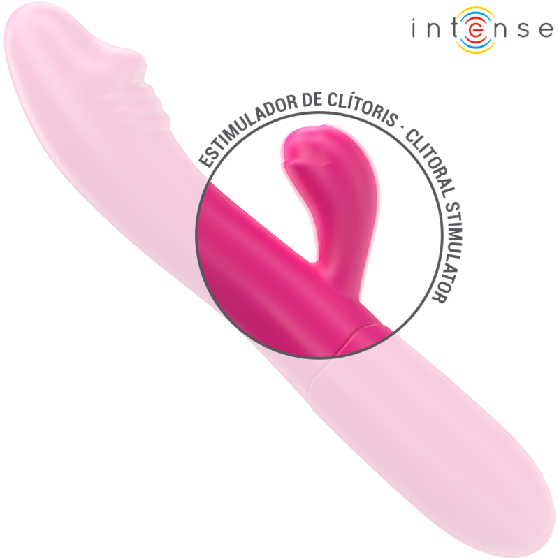 INTENSE - IVY FLEXIBLE VIBRATOR 10 VIBRATIONS WITH STIMULATING TONGUE PINK - Imagem de 5