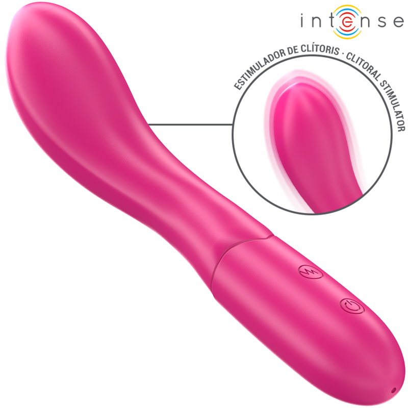 INTENSE - LISETTE VIBRATOR 19 CM FLEXIBLE 10 VIBRATIONS PINK - Imagem de 2