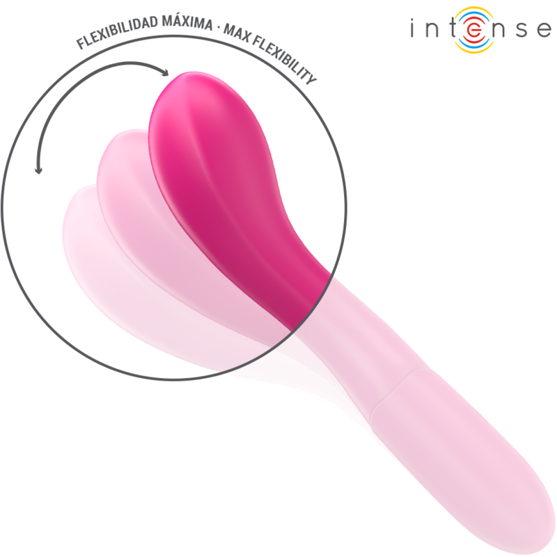 INTENSE - LISETTE VIBRATOR 19 CM FLEXIBLE 10 VIBRATIONS PINK - Imagem de 4