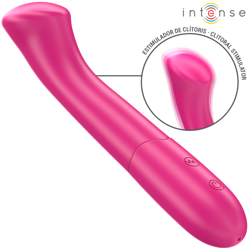 INTENSE - PATY VIBRATOR 19 CM FLEXIBLE 10 VIBRATIONS MODEL 2 PINK - Imagem de 2