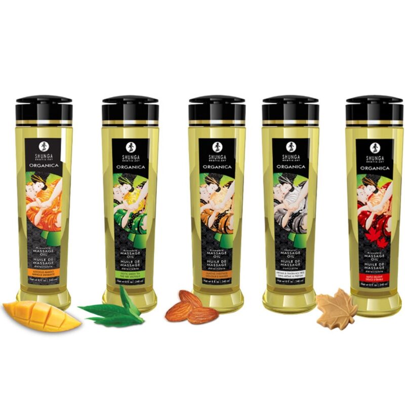 SHUNGA - ORGANIC MASSAGE OIL MANGO 240 ML - Imagem de 2