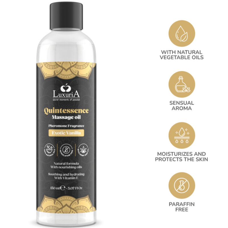 INTIMATELINE LUXURIA - ACEITE DE MASAJES VAINILLA EXOTIC 150 ML - Imagem de 4