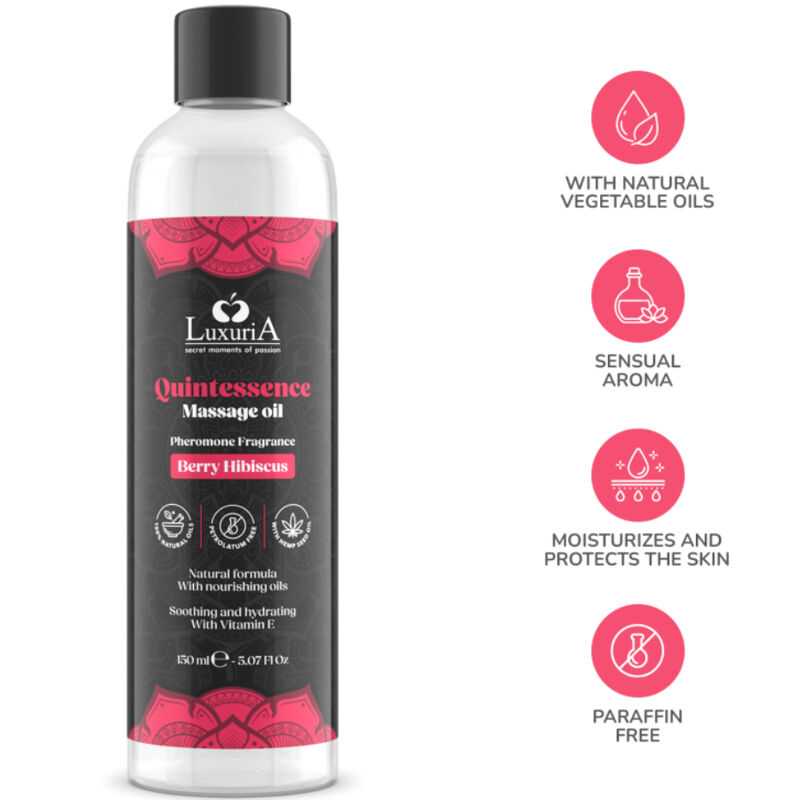 INTIMATELINE LUXURIA - MASSAGE OIL BERRY 150 ML - Imagem de 4