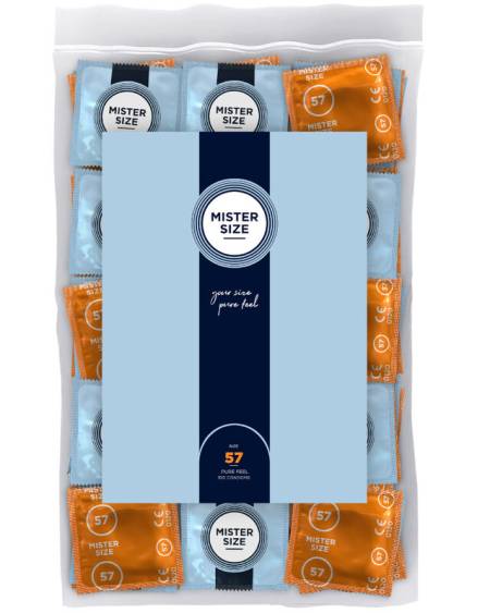 MISTER SIZE - CONDOM SIZE L 57 MM (100 UNITS)