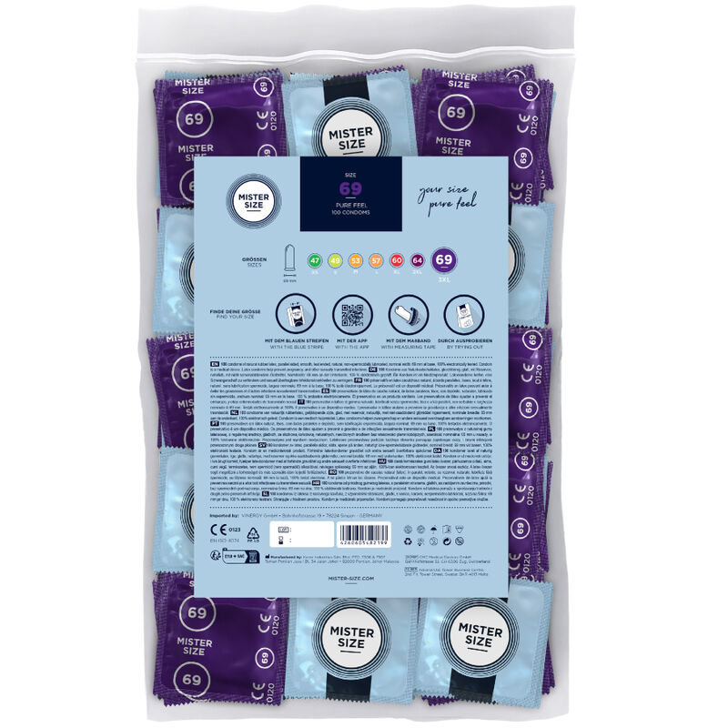 MISTER SIZE - CONDOMS SIZE XXXL 69 MM (100 UNITS) - Imagem de 2