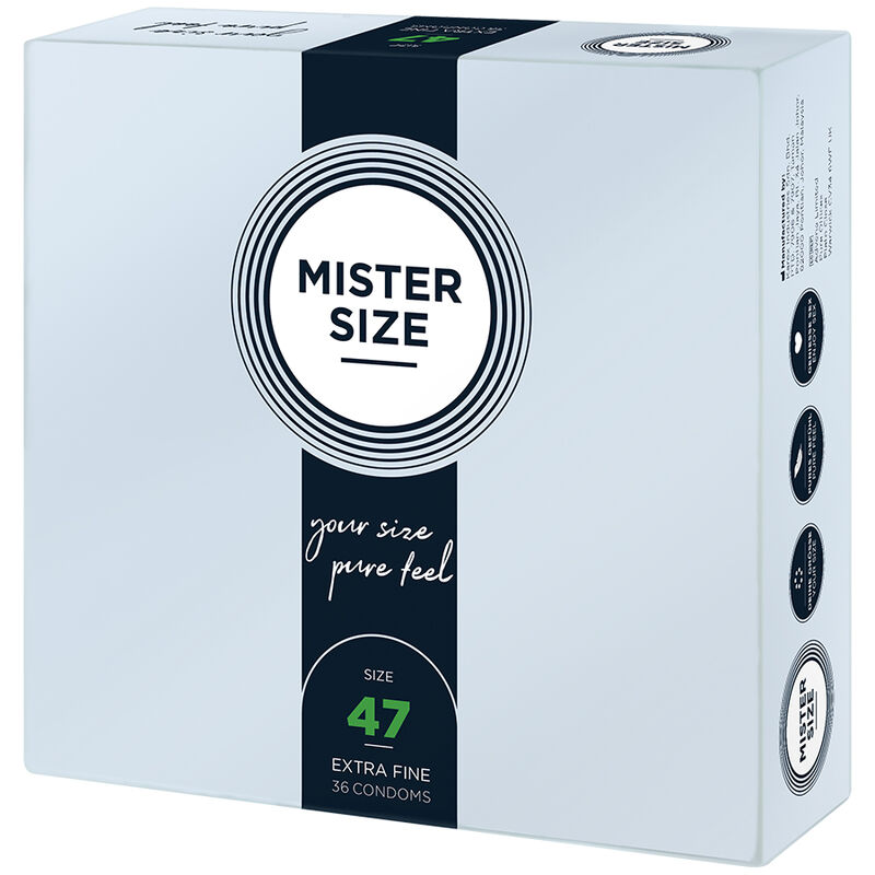 MISTER SIZE - CONDOMS SIZE XS 47 MM (36 UNITS) - Imagem de 2