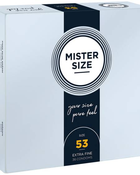 MISTER SIZE - CONDOM SIZE M 53 MM (36 UNITS)