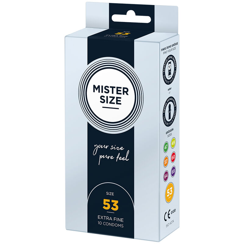 MISTER SIZE - CONDOM SIZE M 53 MM (10 UNITS) - Imagem de 2