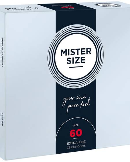 MISTER SIZE - CONDOM SIZE XL 60 MM (36 UNITS)