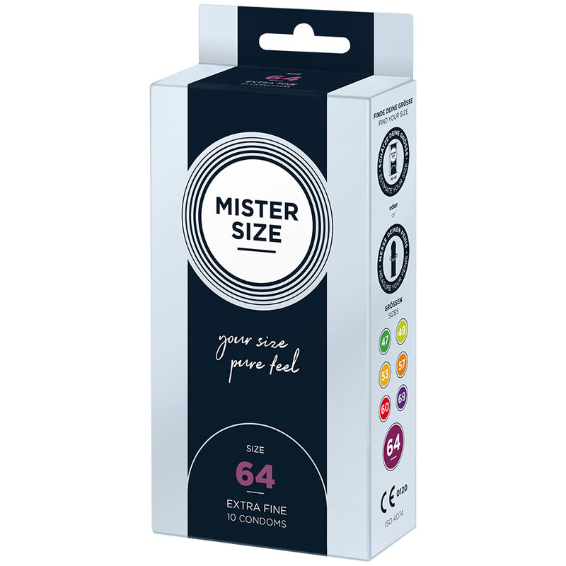 MISTER SIZE - CONDOMS SIZE XXL 64 MM (10 UNITS) - Imagem de 2