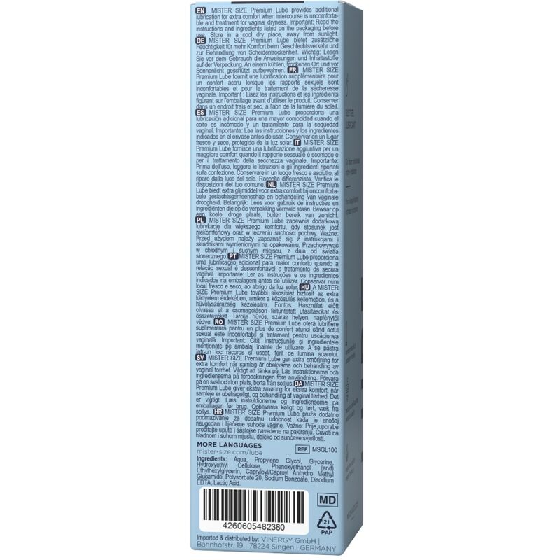 MISTER SIZE - PREMIUM LUBRICANT 100 ML - Imagem de 4