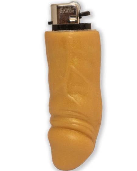 DIABLO PICANTE - GOLDEN PENIS-SHAPED RECHARGEABLE LIGHTER