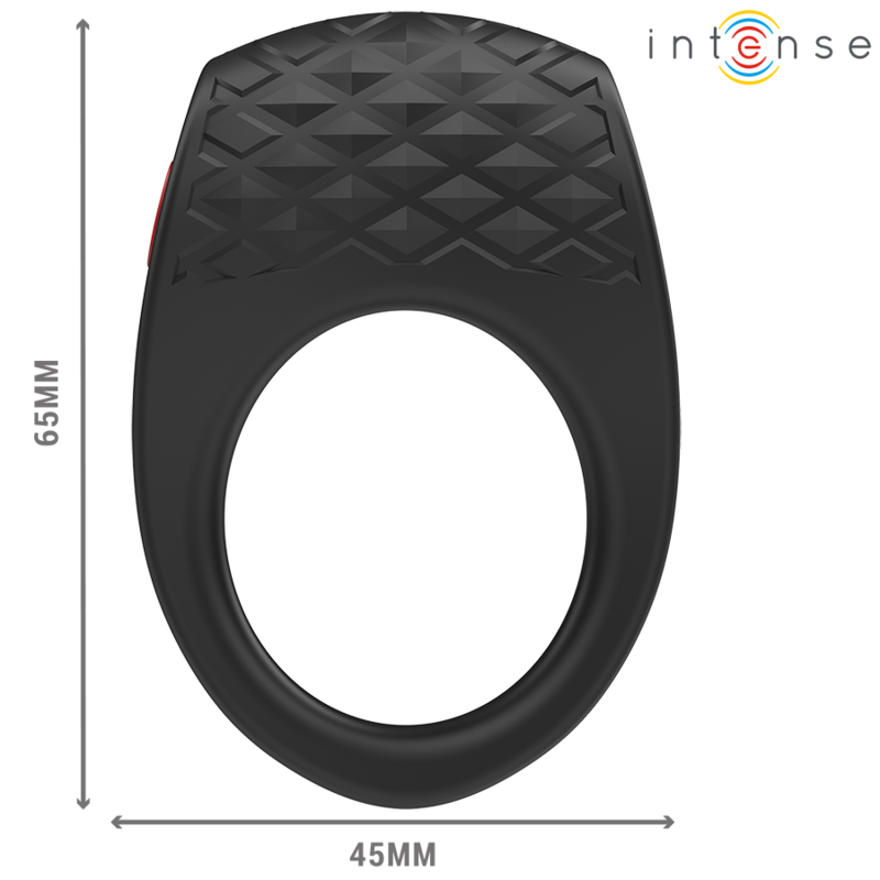 INTENSE - CLOVER VIBRATOR PENIS RING 10 VIBRATIONS BLACK - Imagem de 5