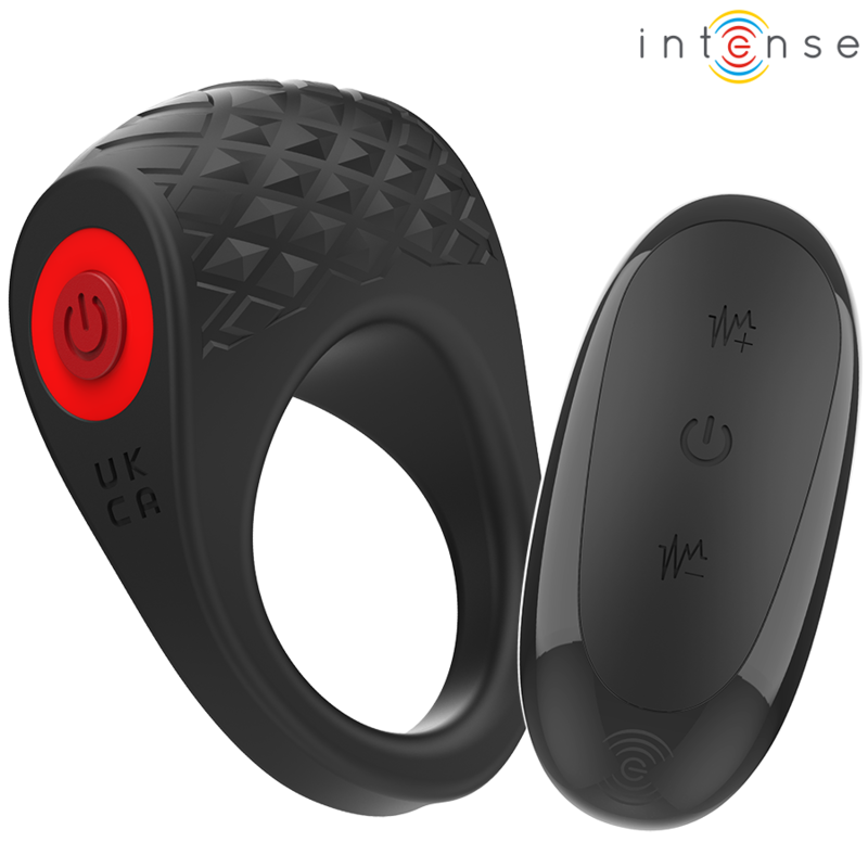INTENSE - CLOVER VIBRATOR PENIS RING 10 VIBRATIONS BLACK - Imagem de 3