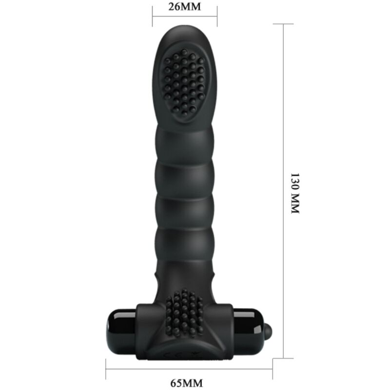 PRETTY LOVE - ALEXANDER FINGER VIBRATOR 10 VIBRATIONS BLACK - Imagem de 4
