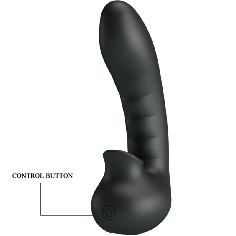 PRETTY LOVE - HOBGOBLIN VIBRATING FINGER CASE 12 VIBRATIONS + CLITORIS STIMULATOR BLACK - Imagem de 5