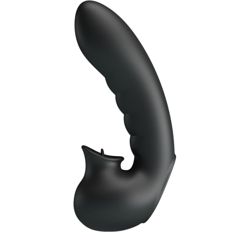 PRETTY LOVE - HOBGOBLIN VIBRATING FINGER CASE 12 VIBRATIONS + CLITORIS STIMULATOR BLACK - Imagem de 2