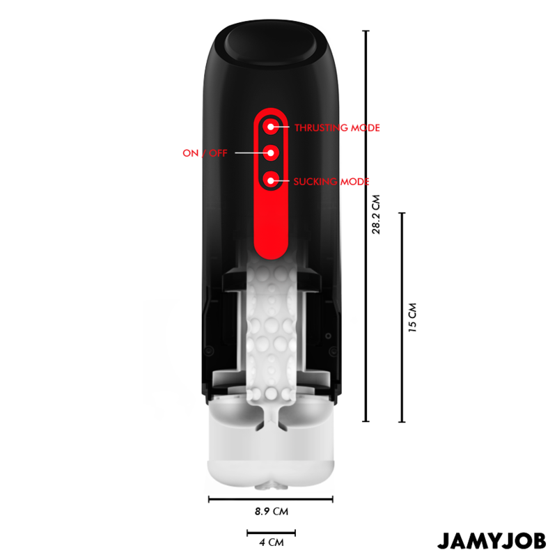 JAMYJOB - PHANTOM AUTOMATIC VAGINA MASTURBATOR 5 SUCTION AND THRUST MODES - Imagem de 3