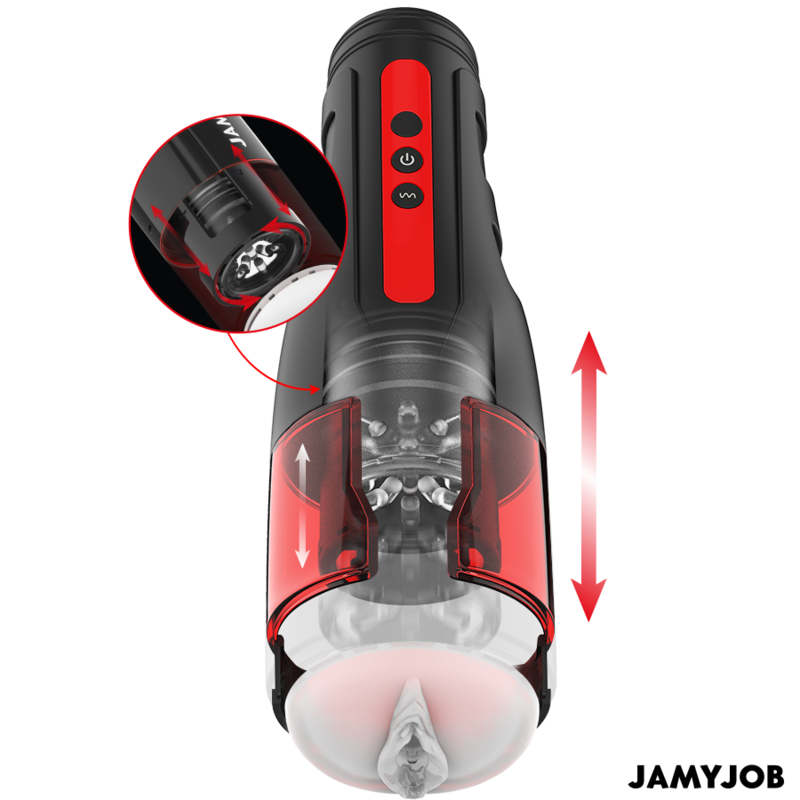 JAMYJOB - CYCLONE AUTOMATIC VAGINA MASTURBATOR 10 ROTATION AND THRUST MODES - Imagem de 2