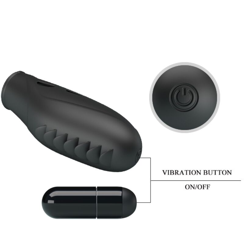 PRETTY LOVE - GILO SILICONE FINGER VIBRATOR BLACK - Imagem de 5